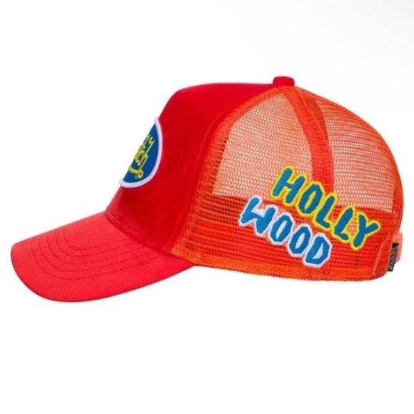 Von Dutch Hollywood Patch Orange VELVET Trucker Hat| Adjustable/Snapback|NEW/NWT main image 7